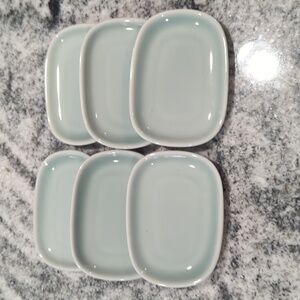 Alessi For Delta Asian Teal Tint Condiment Trays